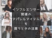 インフルエンサーアイテムの注意